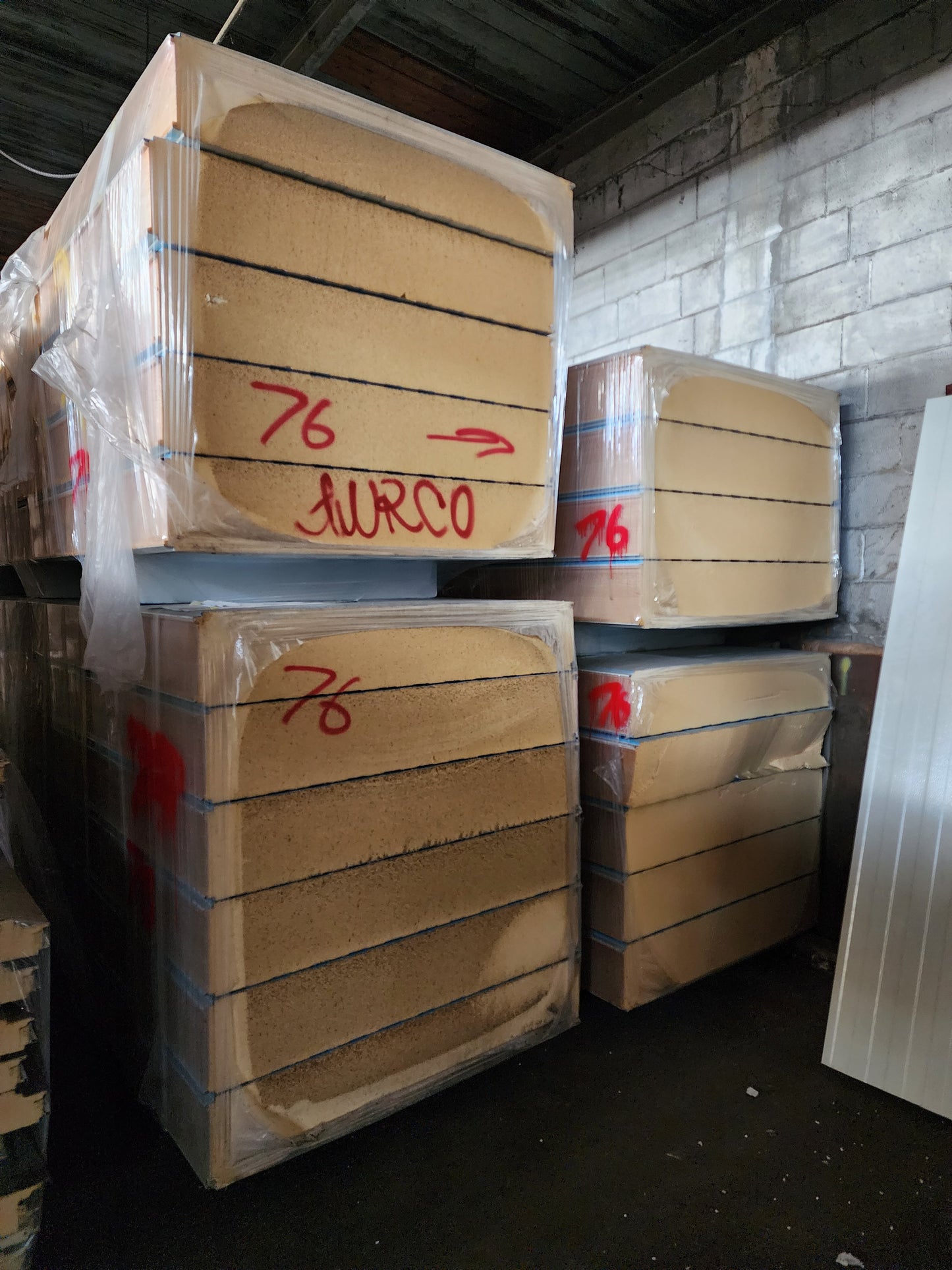 8 Inch Thick Walk-In Cooler & Freezer Panel Lot