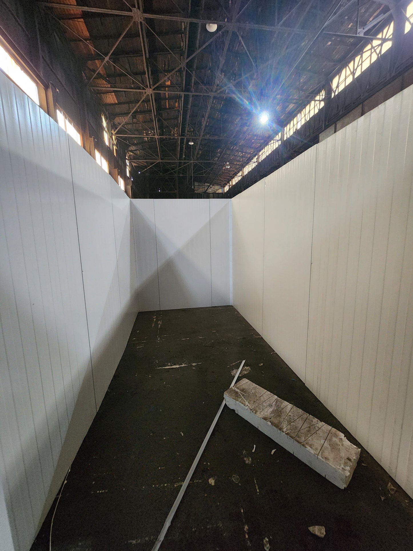 7' 4" x 15' 4" x 7' 6" - Walk in cooler w/man door - No floor or ceiling
