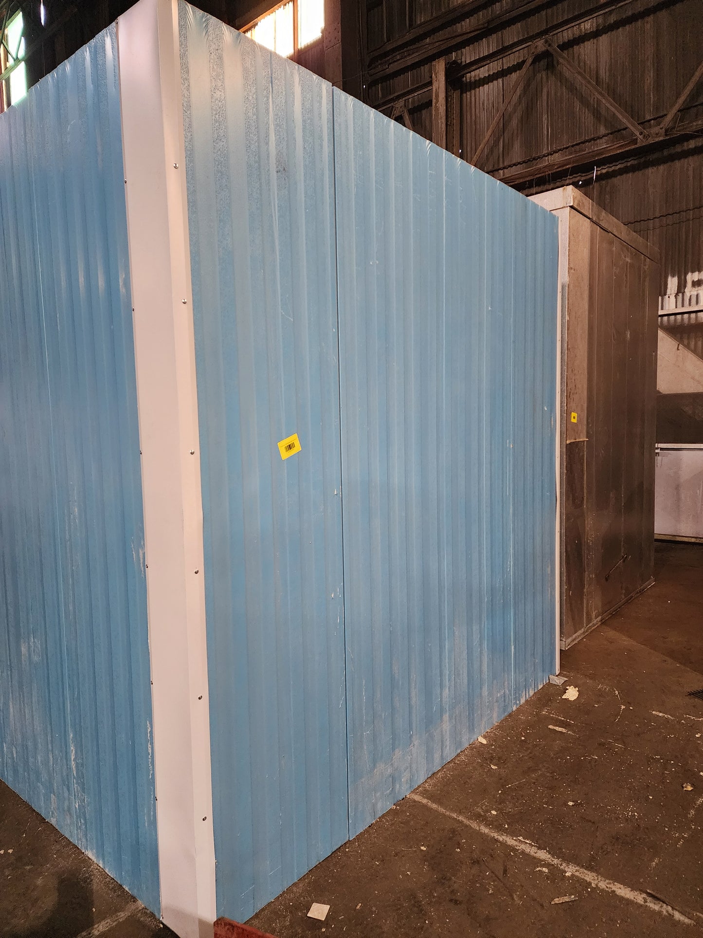 7' 4" x 15' 4" x 7' 6" - Walk in cooler w/man door - No floor or ceiling