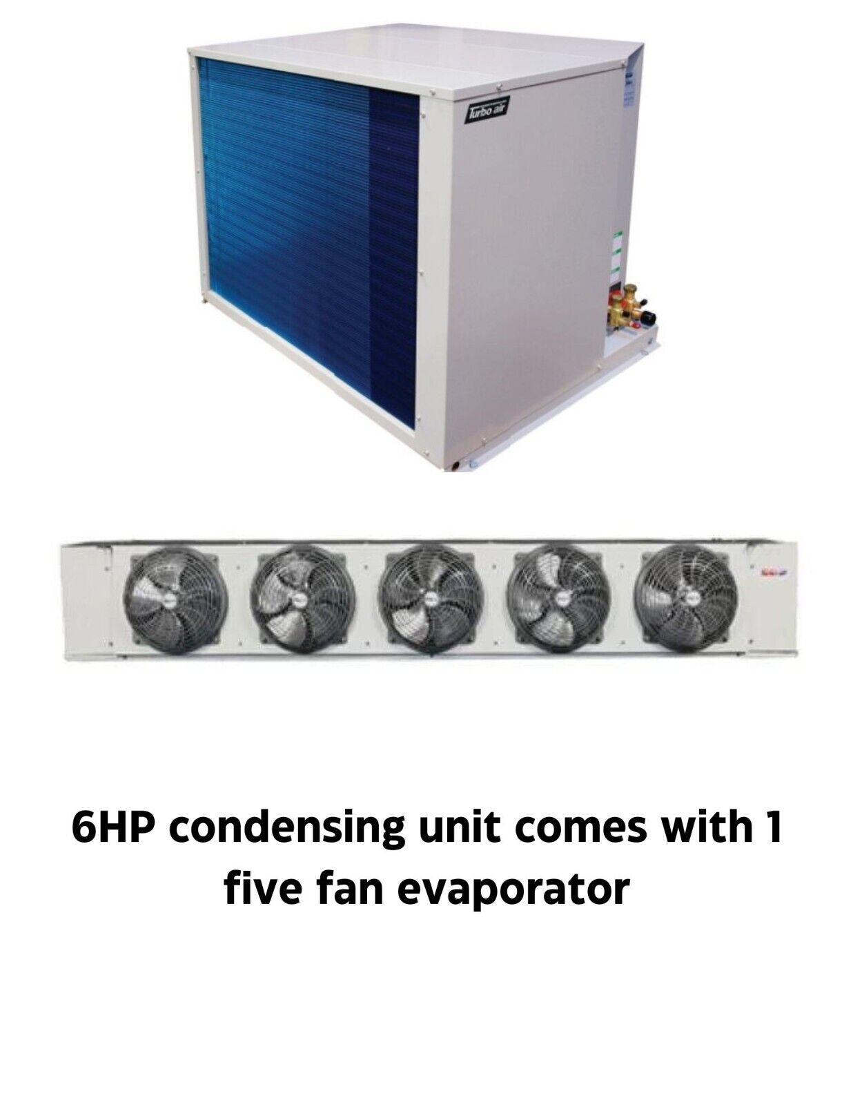 New Turbo Air 6 HP refrigeration system for walk-in freezer