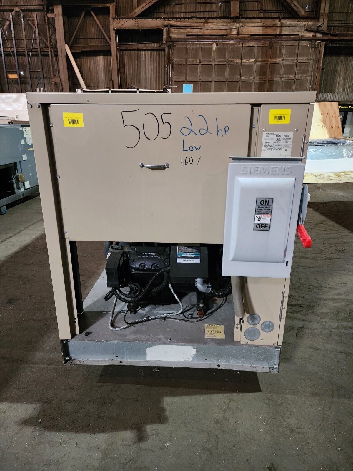 Bohn Heatcraft Condensing Unit - 22HP, 460v, Low Temp BDV2202L6D