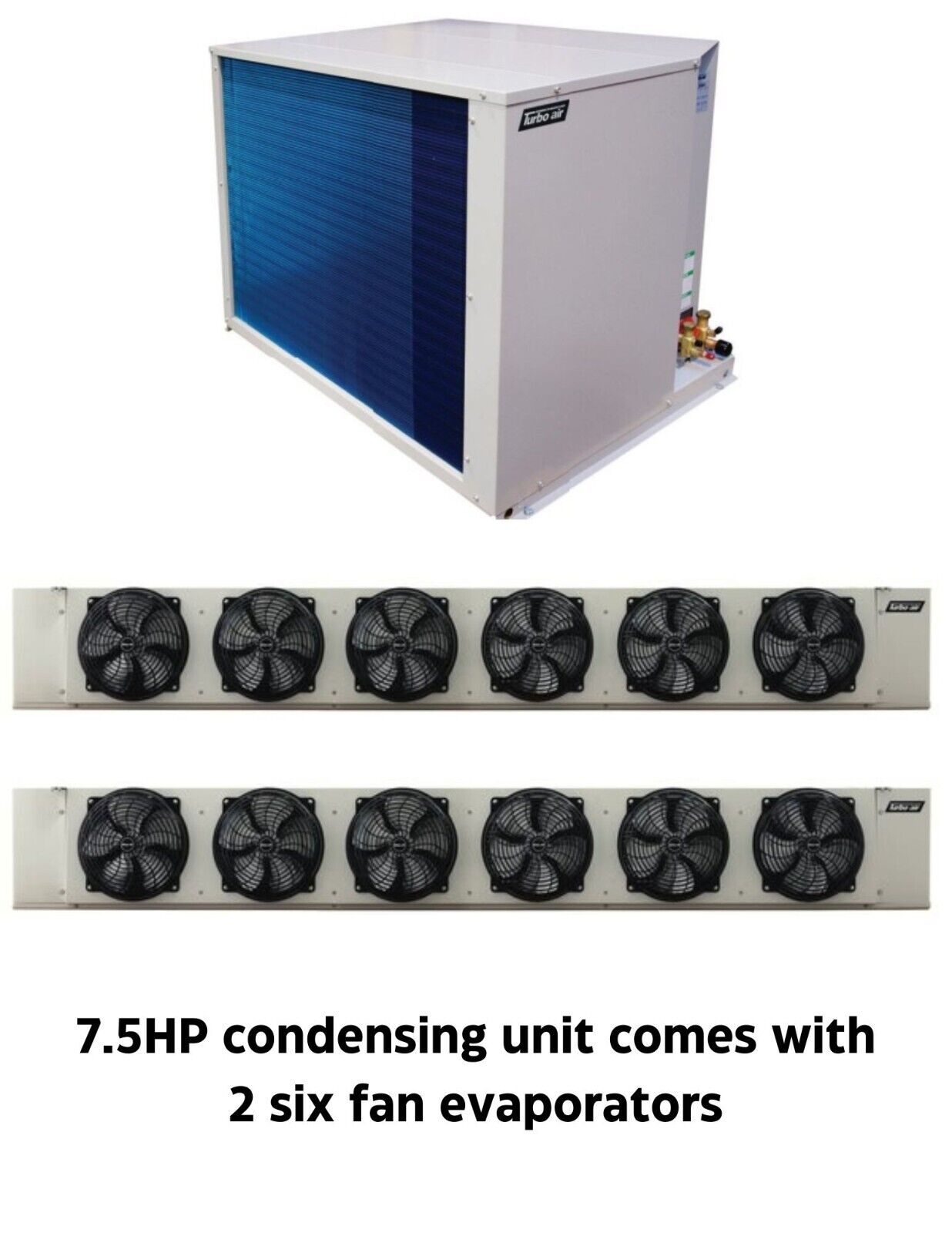 New Turbo Air 7.5 HP refrigeration system for walk-in cooler