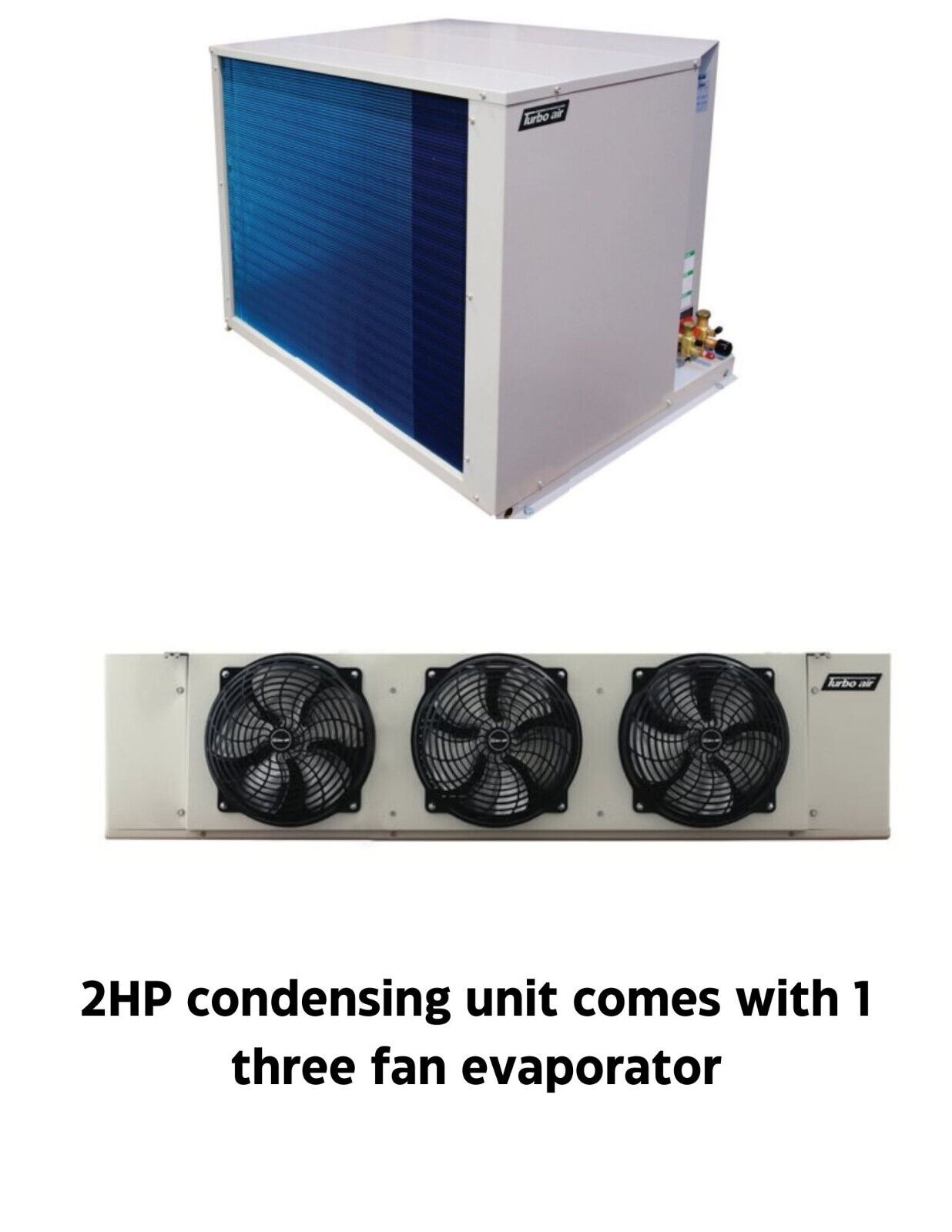 New Turbo Air 2 HP refrigeration system for walk-in cooler