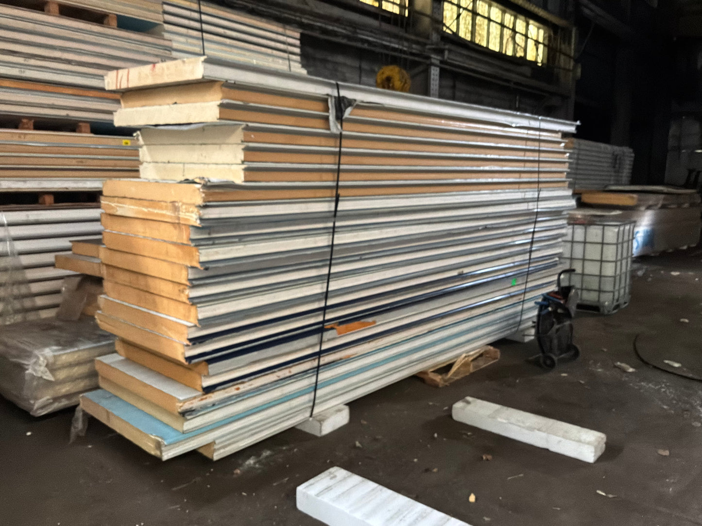 Lot of 21 Used White Tongue In Groove Panels 15’ and 16’