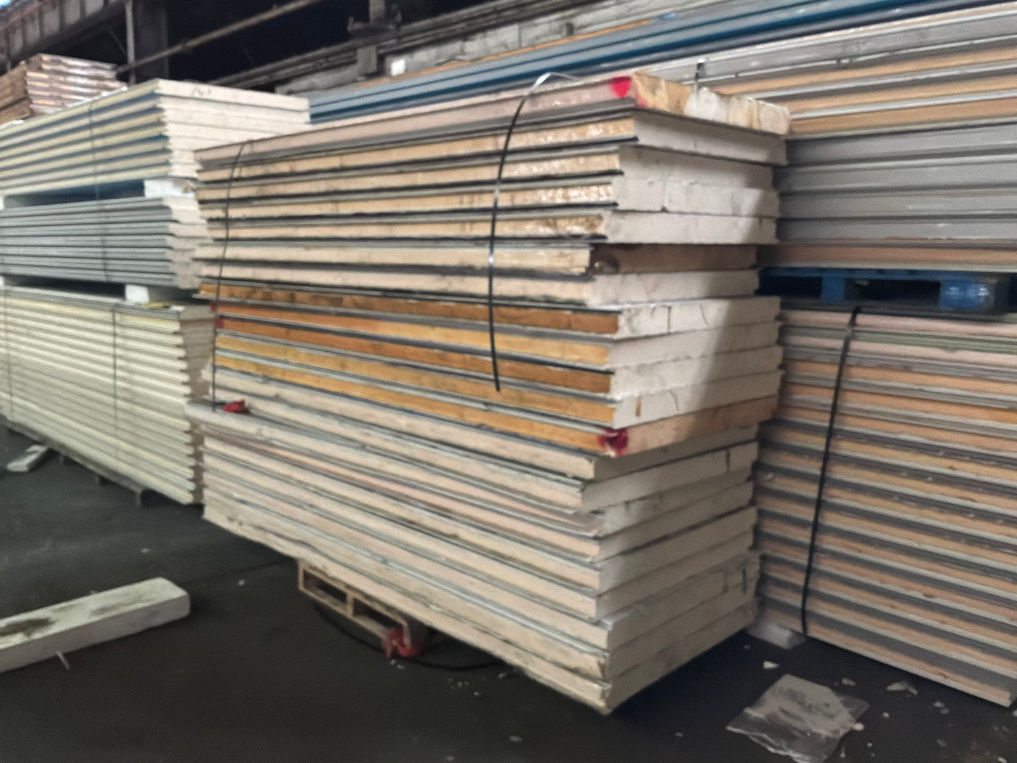 Lot of 21 Used 10’ Tongue In Groove Panels 4” Thick