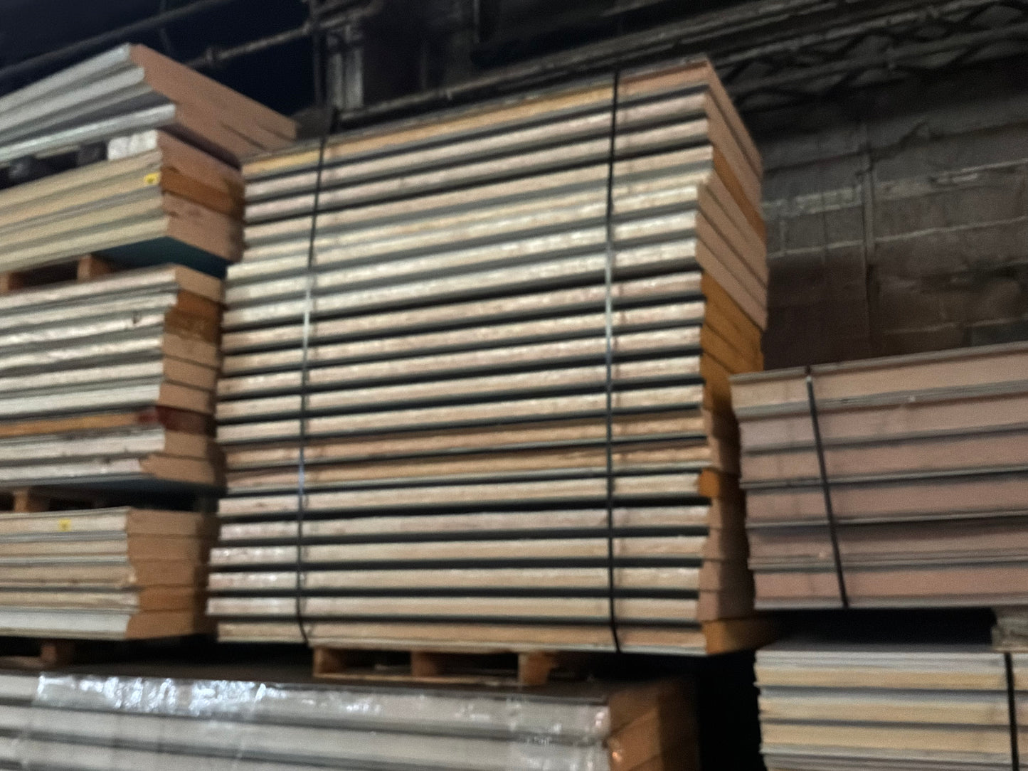 Lot of 21 Used 7’ Tongue In Groove Panels 4” Thick