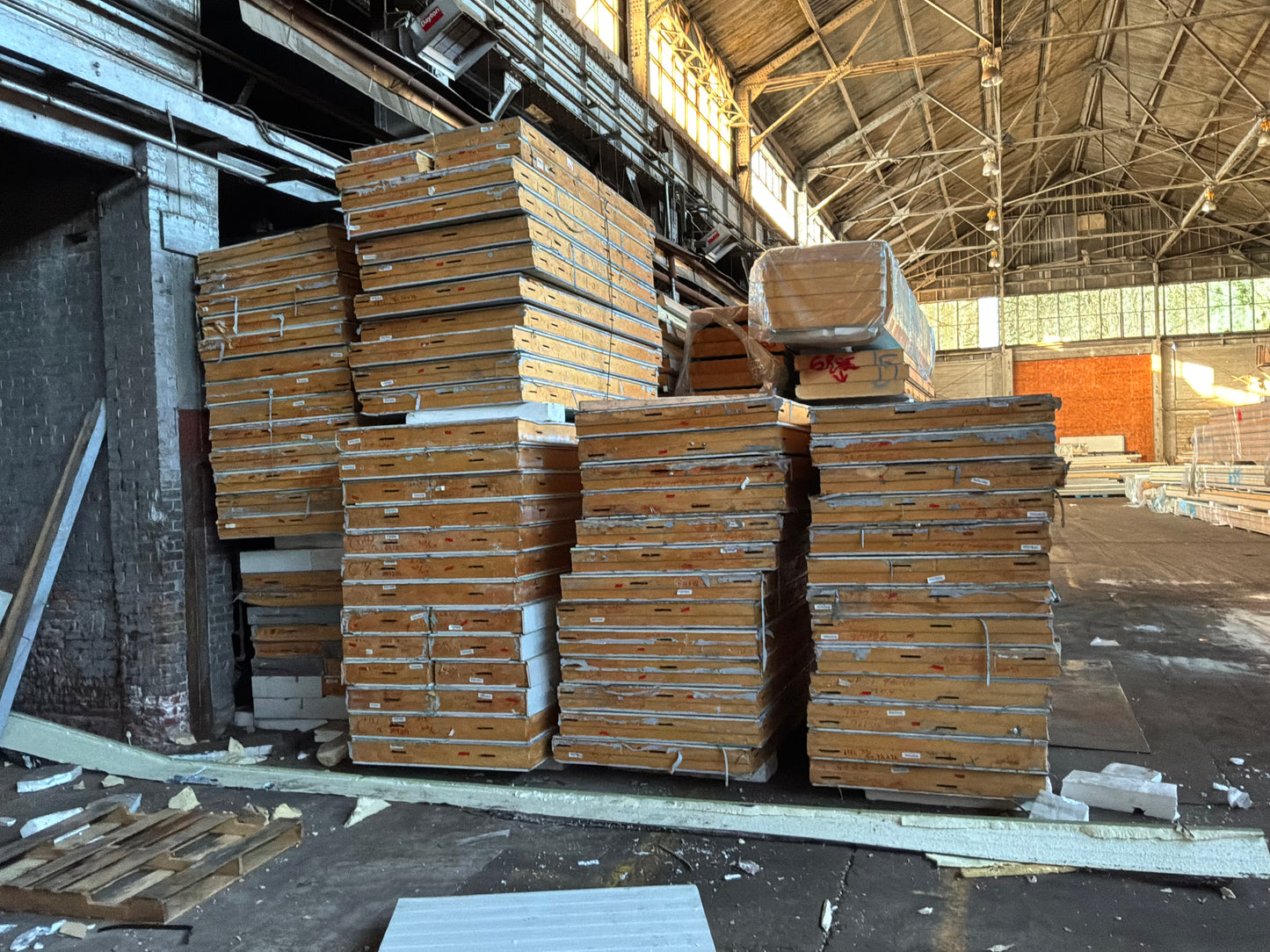 Lot of 72 6” Thick Panels 8’ 10” and 11’ 7”