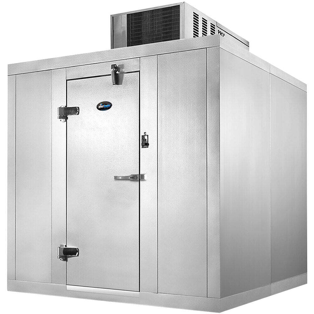 NEW Amerikooler - 6' x 10' x 8' freezer w/ floor & w/ self contained Bohn unit