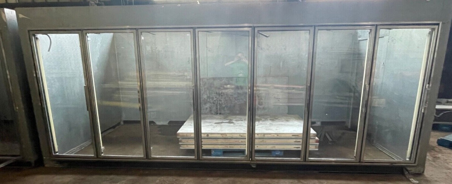 Reach In Refrigerated Self Serve 7 Door Cooler