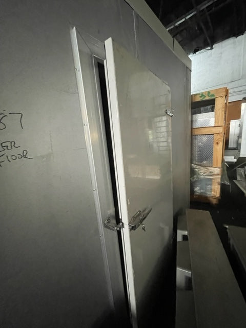 10' x 12' x 8'7'' tall used walk in freezer built with floor
