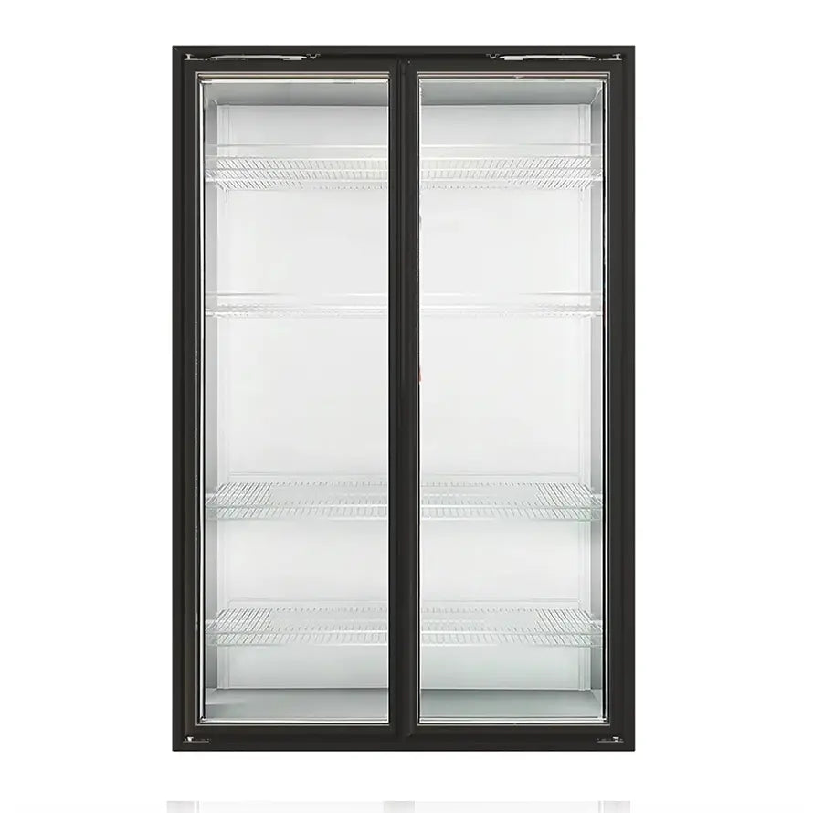 One Door Set of 30" X 79" Glass Display Doors for Walk In Cooler w/ Shelving New