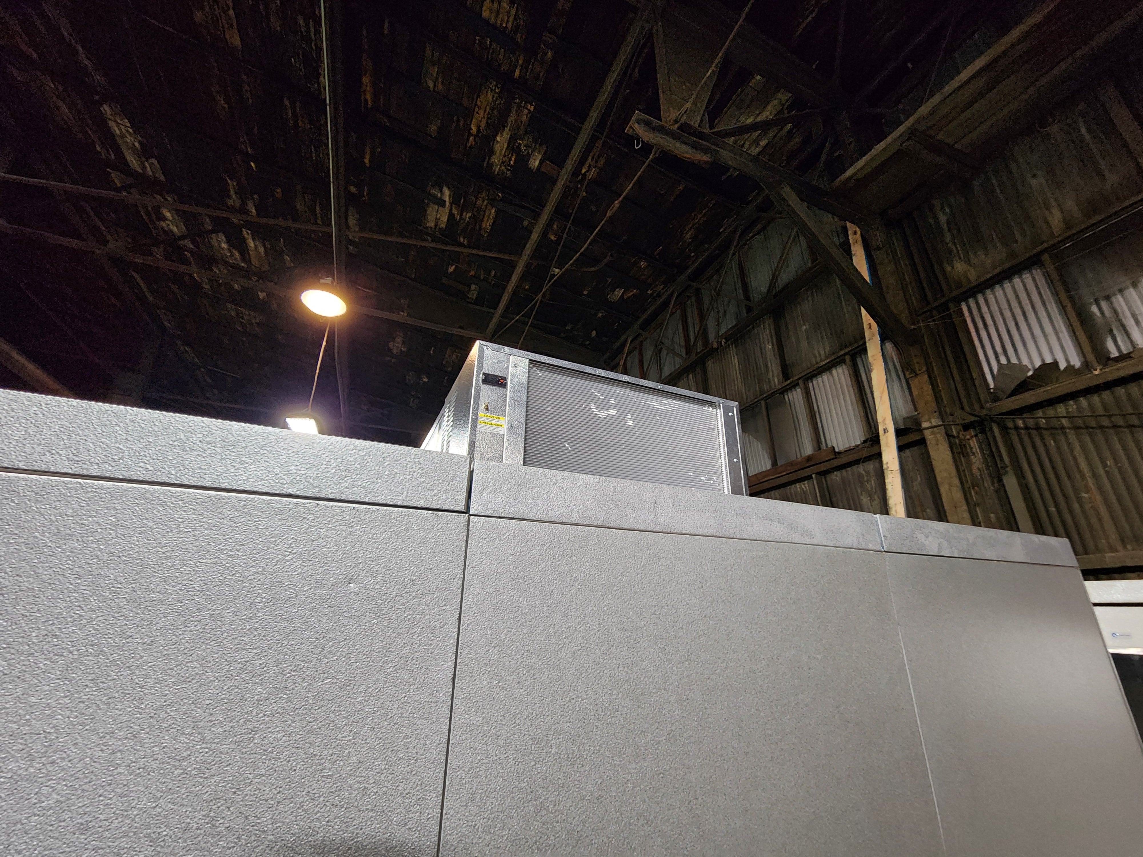 NEW Amerikooler - 6' x 12' x 8' freezer w/ floor & w/ self contained Bohn unit