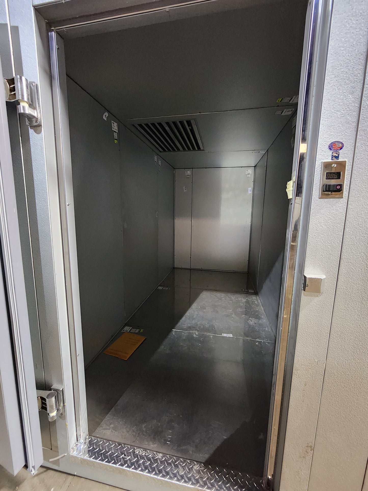 NEW Amerikooler - 6' x 12' x 8' freezer w/ floor & w/ self contained Bohn unit