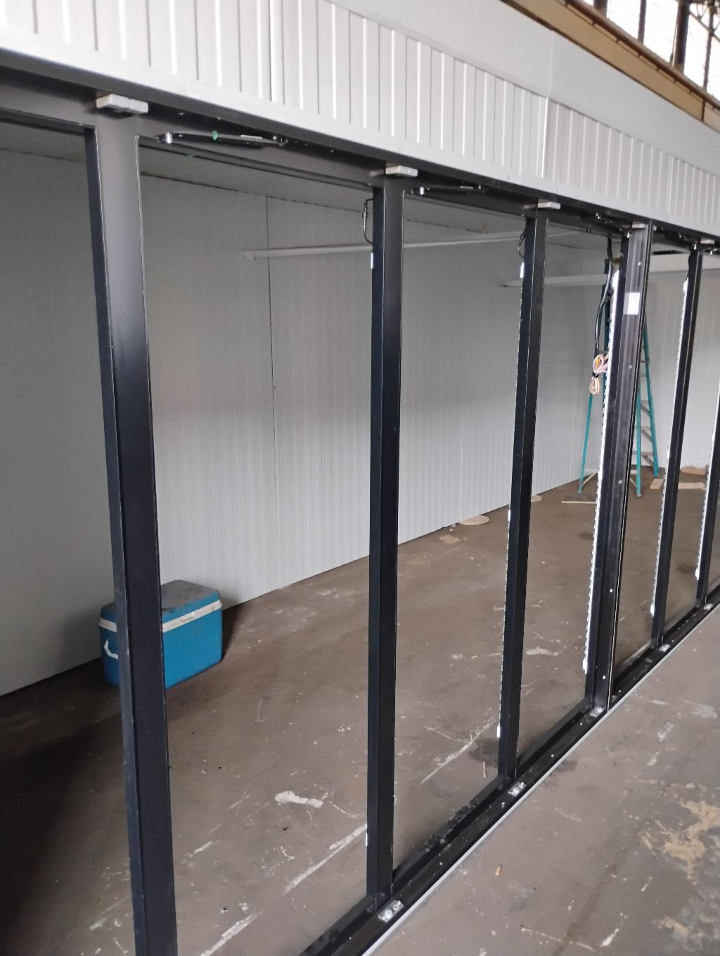 12 Glass Door Walk In Cooler w/ New Panels and Refrigeration