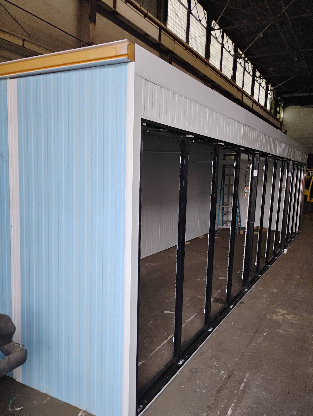 12 Glass Door Walk In Cooler w/ New Panels and Refrigeration