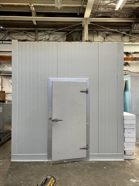 10' wide x 18' deep x 10' 4'' tall Built Walk-in cooler or freezer has floor