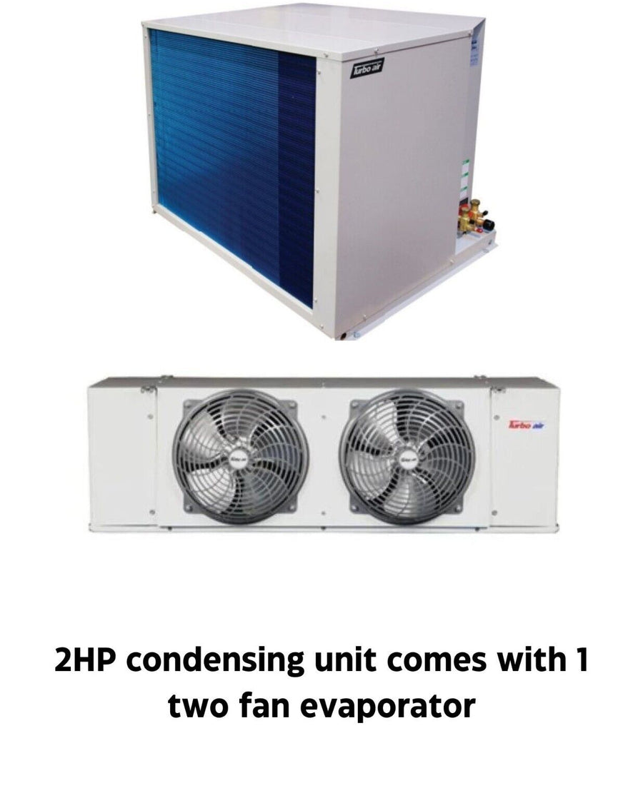 New Turbo Air 2 HP refrigeration system for walk-in freezer