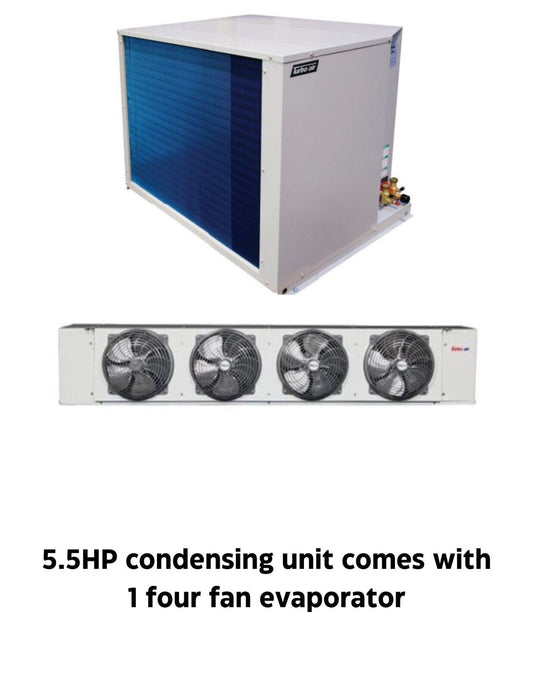 New Turbo Air 5.5 HP refrigeration system for walk-in freezer