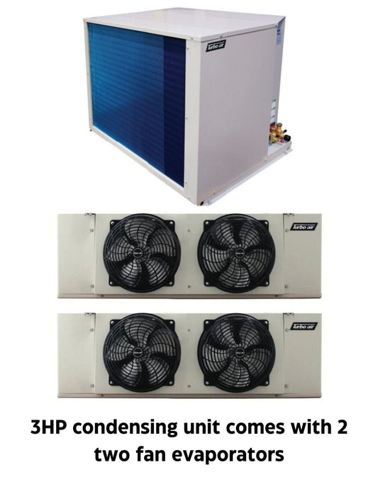 New Turbo Air 3 HP refrigeration system for walk-in cooler