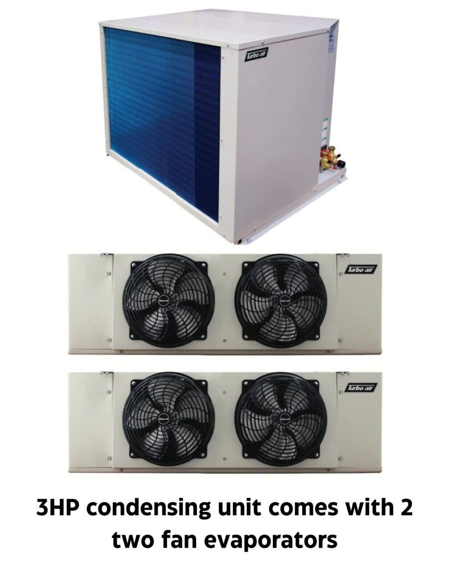 New Turbo Air 3 HP refrigeration system for walk-in cooler