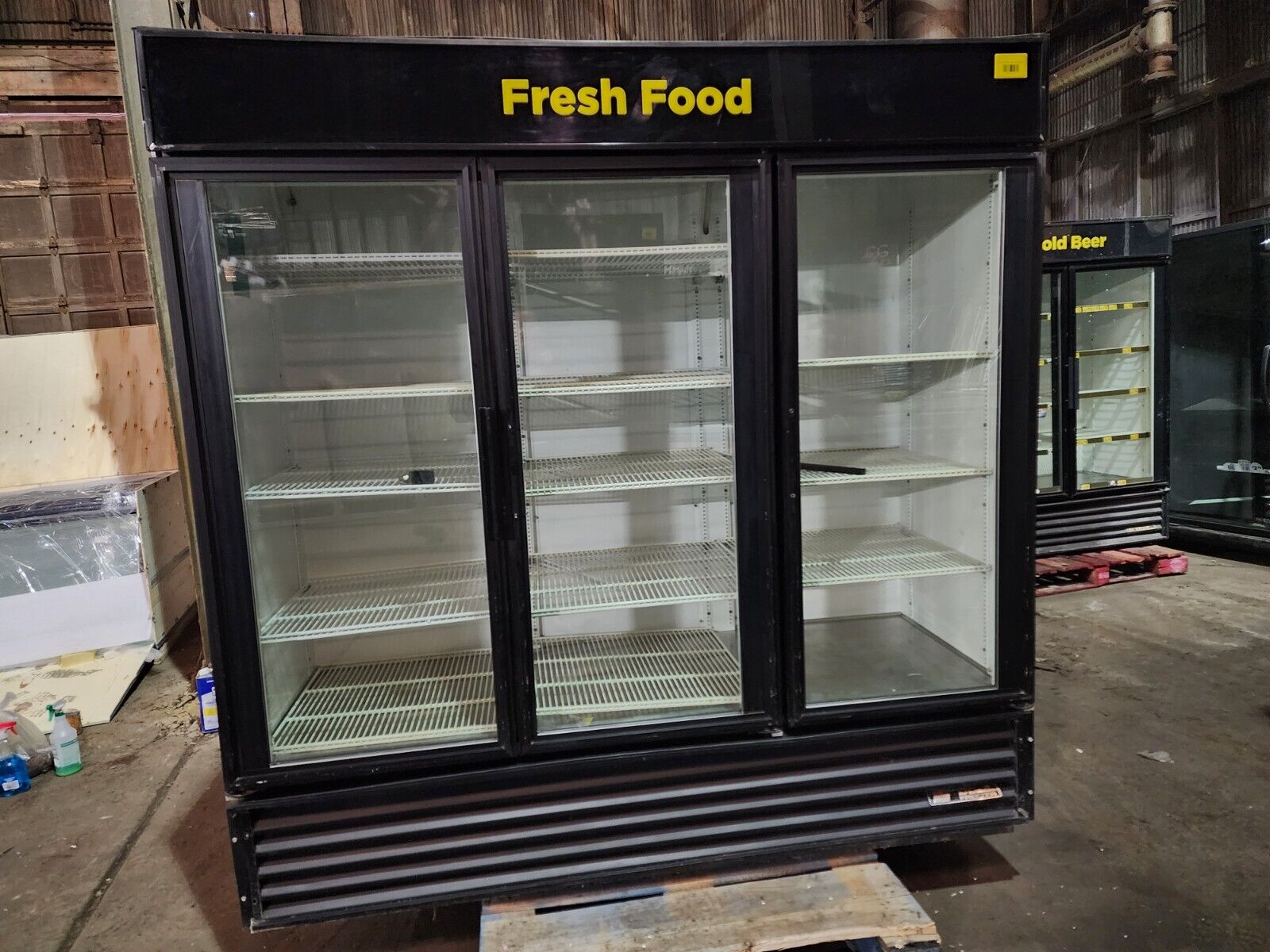 True 78" three section glass door merchandiser GDM-72-HC~TSL01