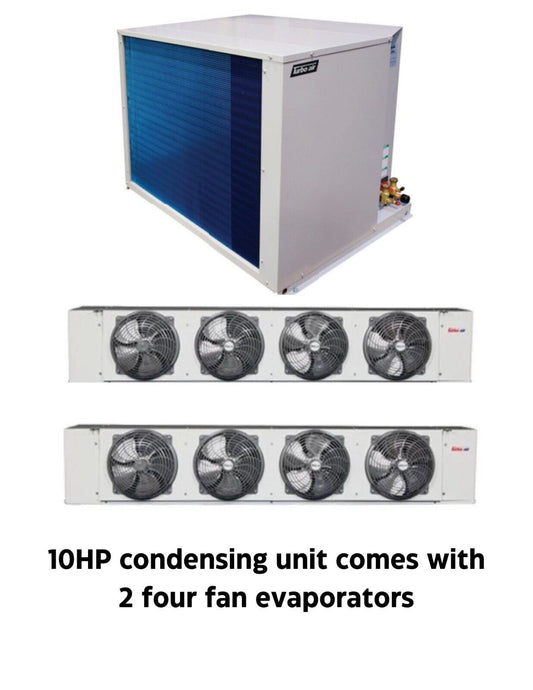 New Turbo Air 10 HP refrigeration system for walk-in freezer