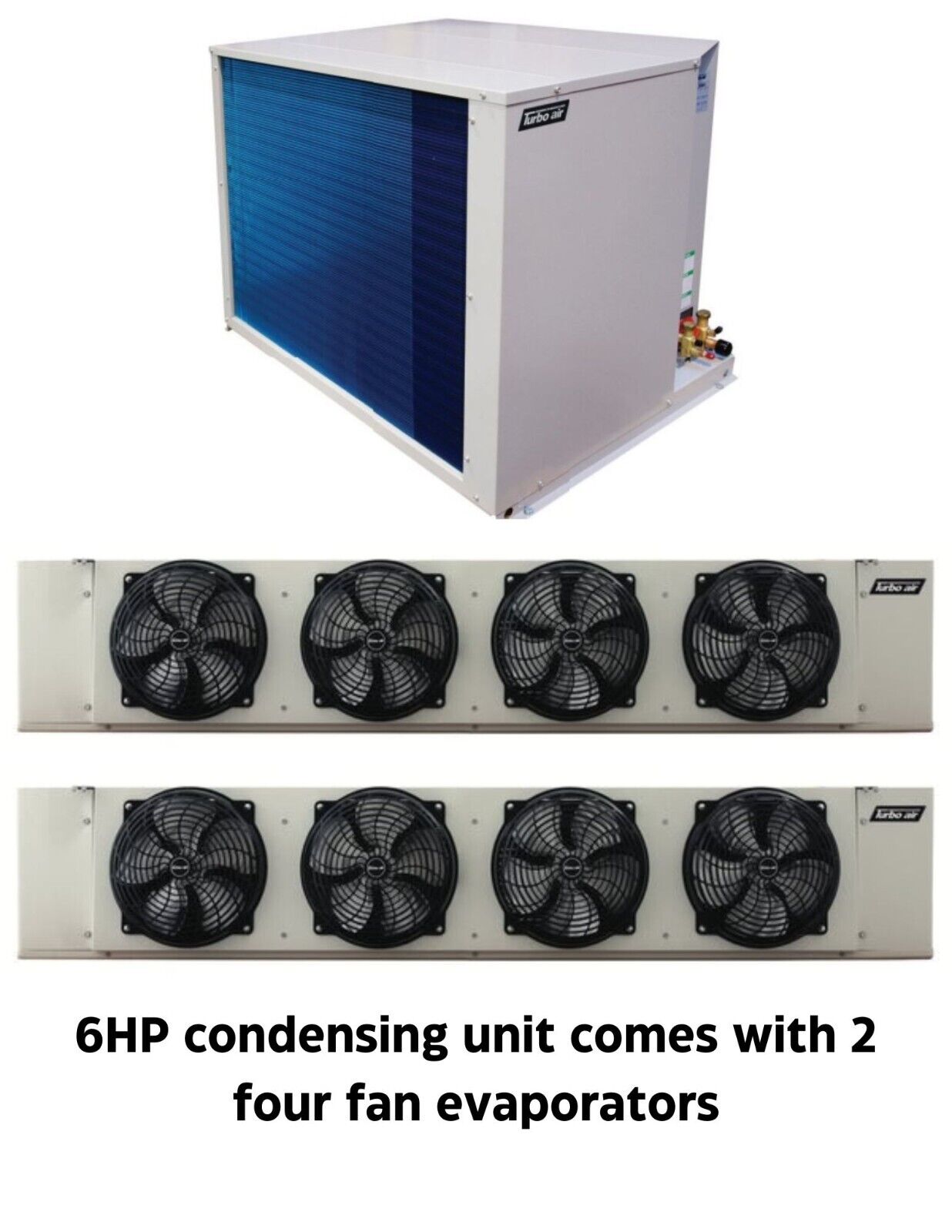 New Turbo Air 6 HP refrigeration system for walk-in cooler