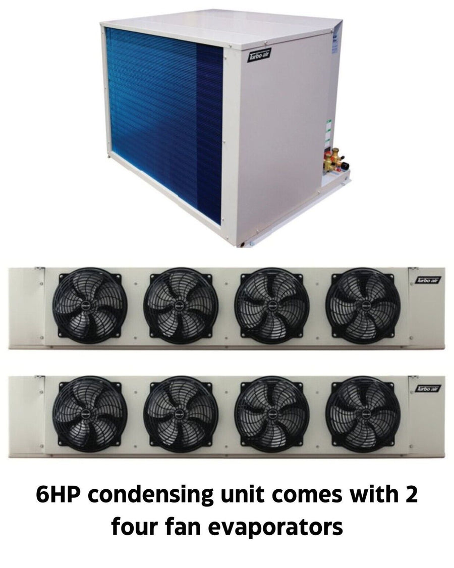 New Turbo Air 6 HP refrigeration system for walk-in cooler