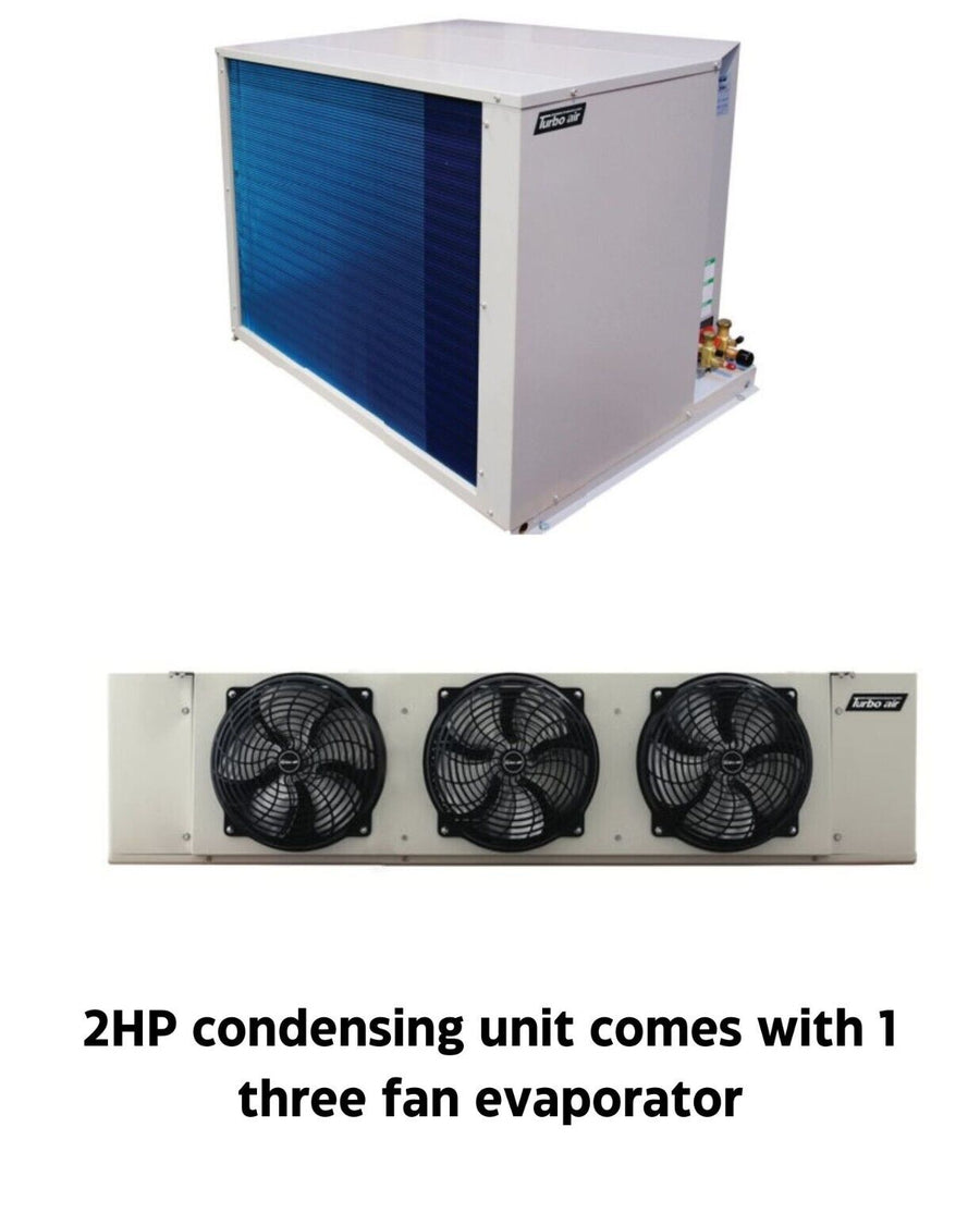 New Turbo Air 2 HP refrigeration system for walk-in cooler