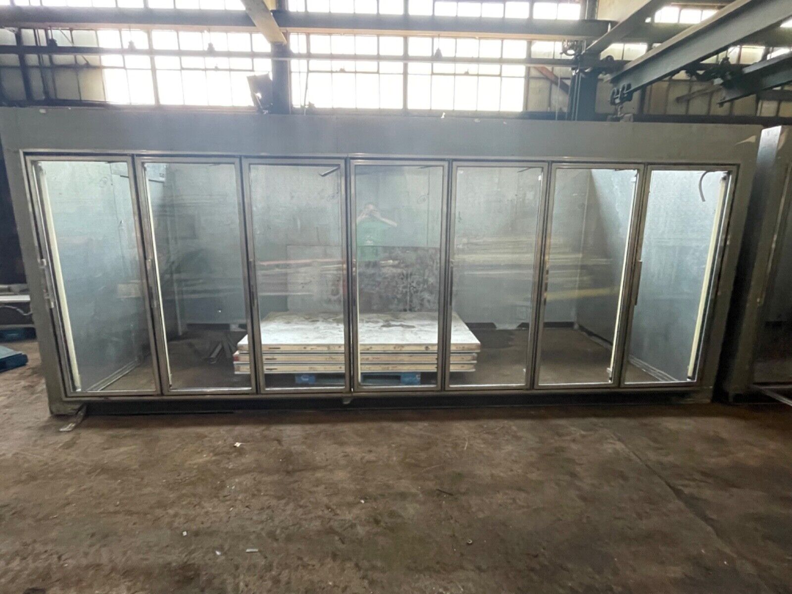Reach In Self Serve 7 Glass Door Cooler with New Refrigeration