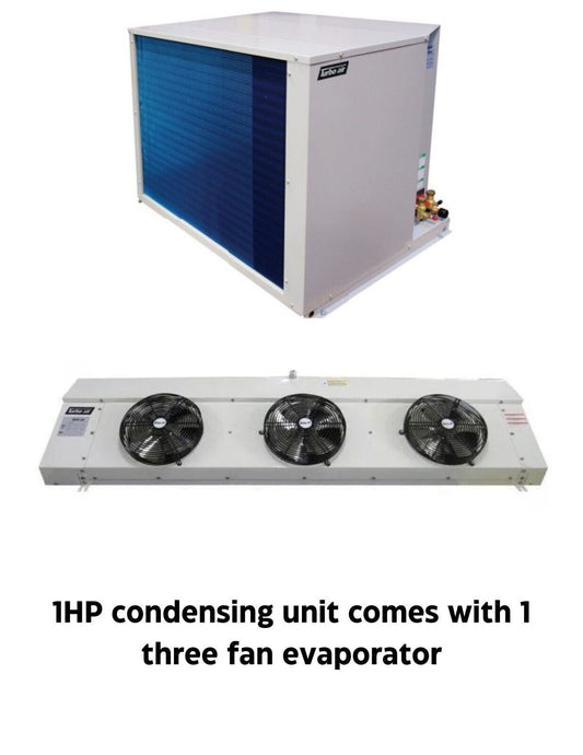 New Turbo Air 1 HP refrigeration system for walk-in freezer