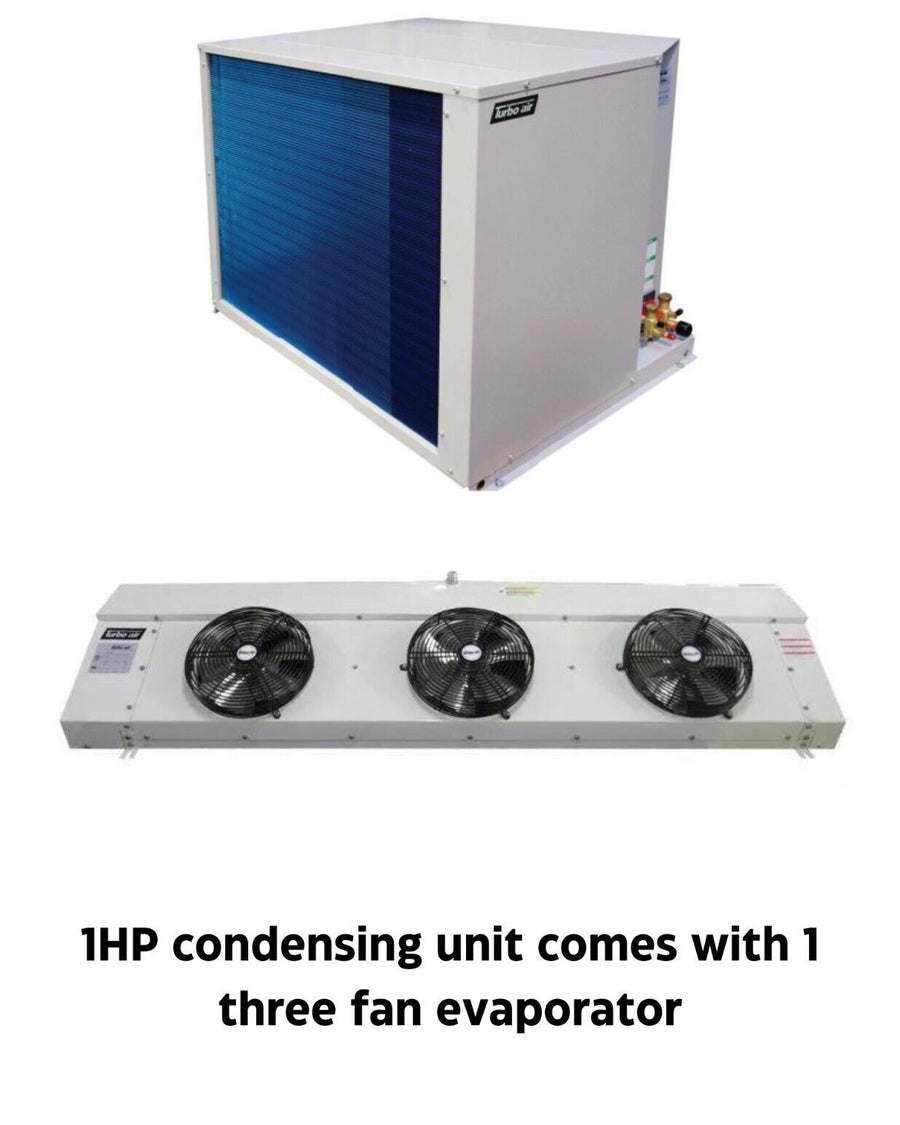 New Turbo Air 1 HP refrigeration system for walk-in freezer
