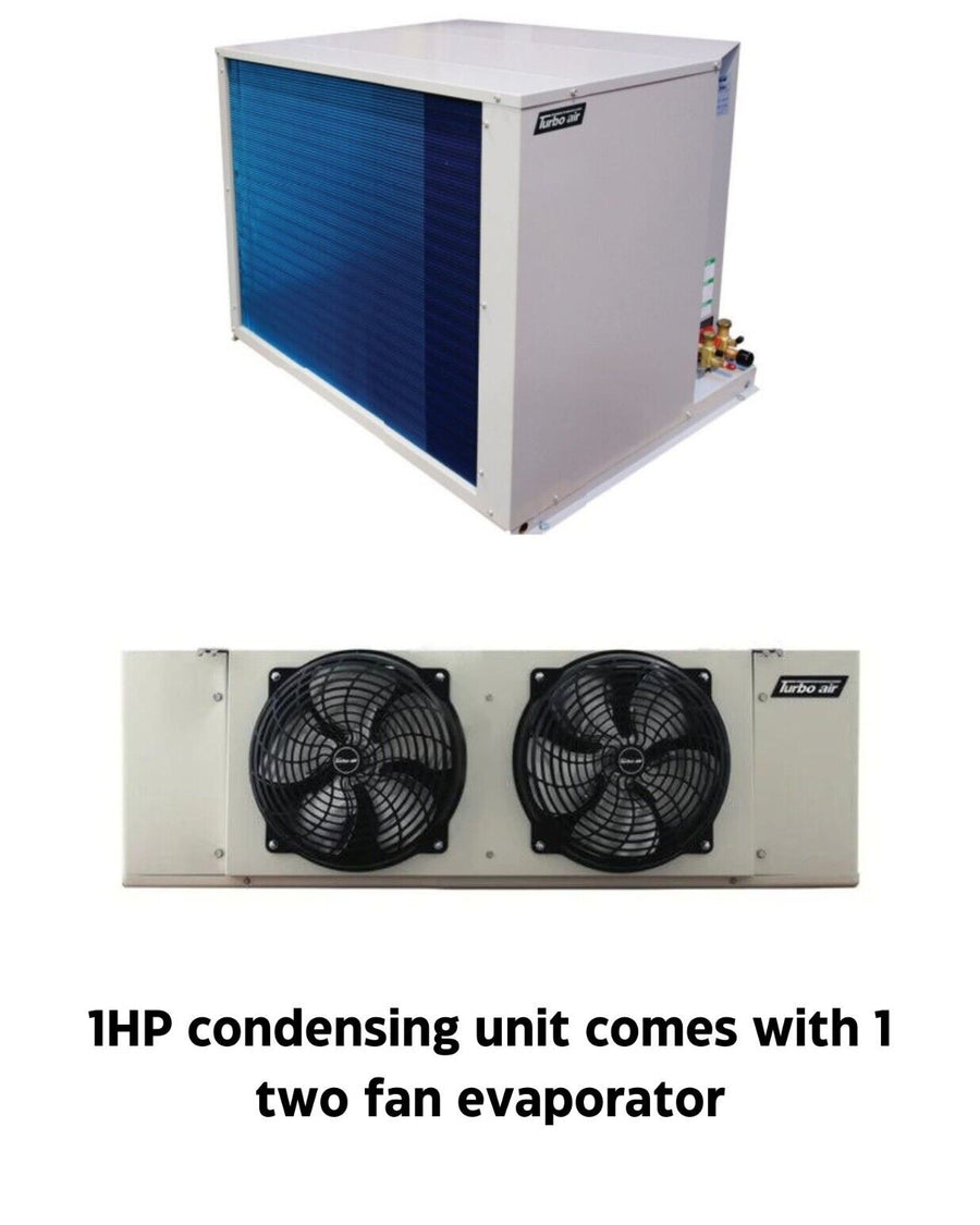 New Turbo Air 1 HP refrigeration system for walk-in cooler