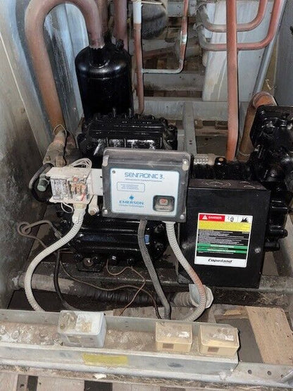 KeepRite Condensing Unit Used 25hp Low Temp Compressor model #6DL3F93KE-TSK-800