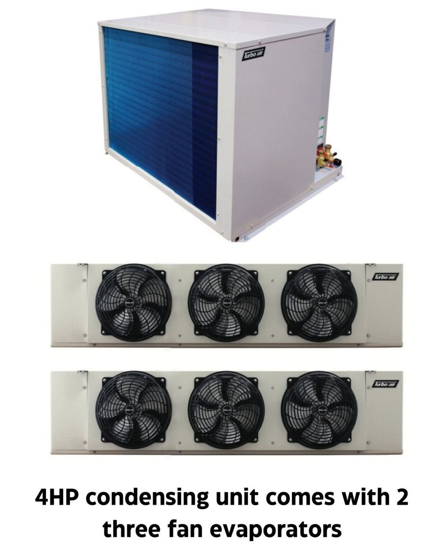 New Turbo Air 4 HP refrigeration system for walk-in cooler
