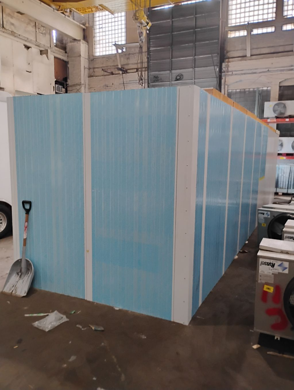 12 Glass Door Walk In Cooler w/ New Panels and Refrigeration