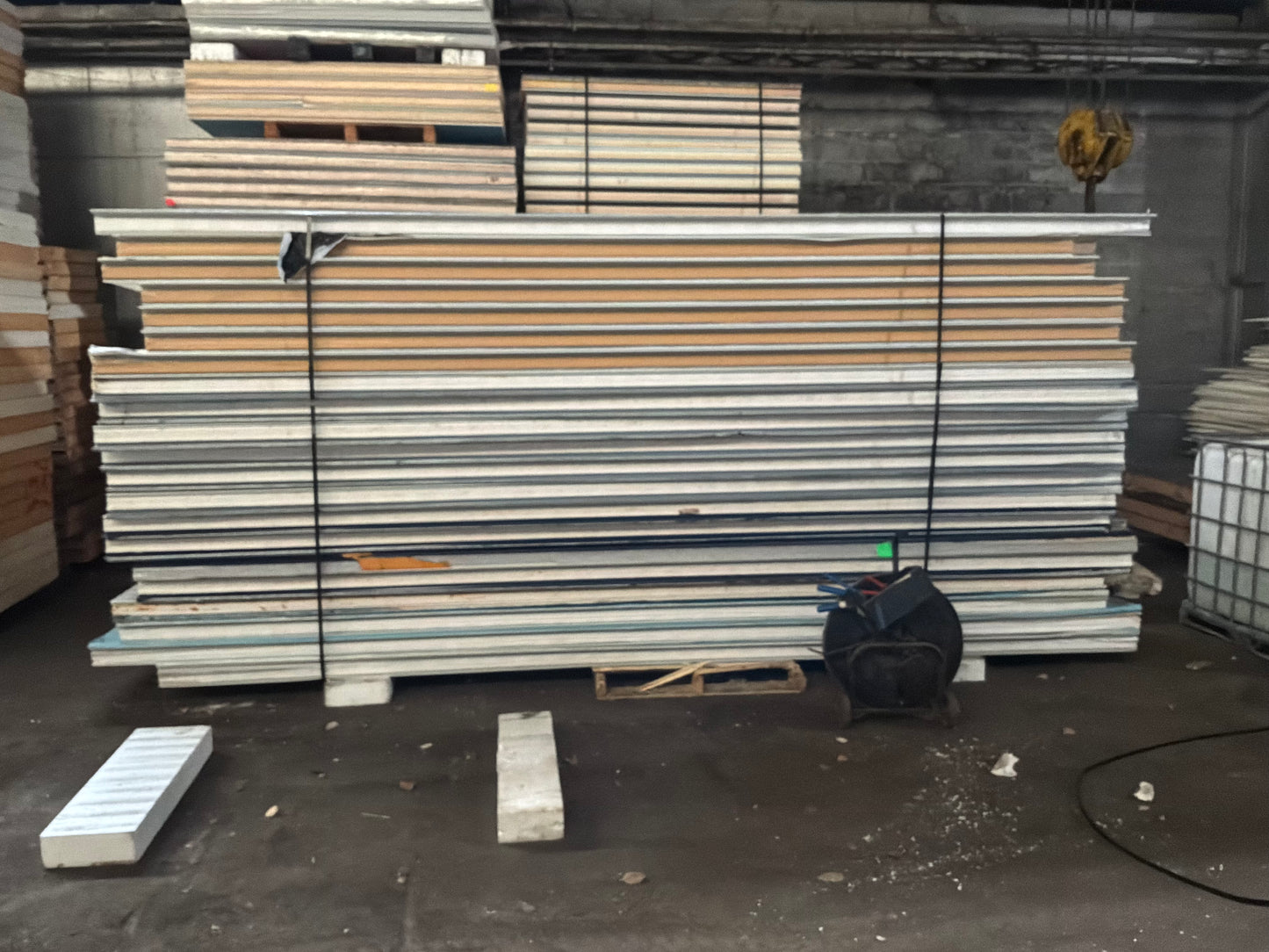 Lot of 21 Used White Tongue In Groove Panels 15’ and 16’