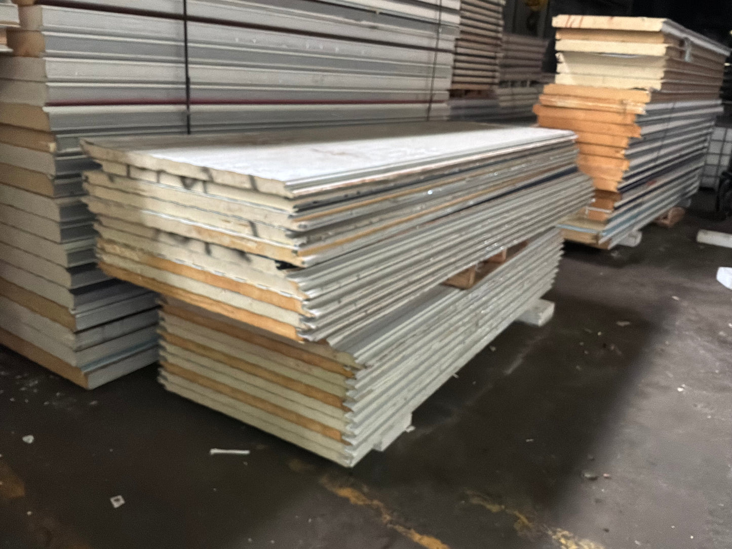 Lot of 20 Used 2” Thick Panels, 10’ and 12’ Tall