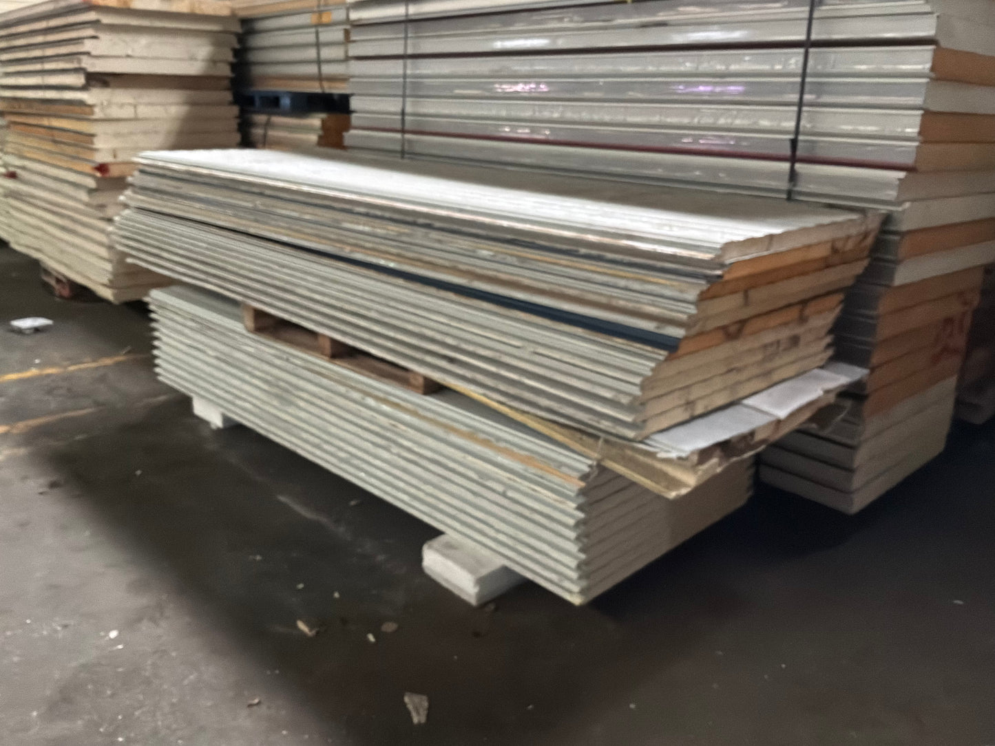 Lot of 20 Used 2” Thick Panels, 10’ and 12’ Tall