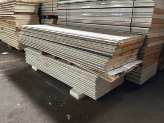 Lot of 20 Used 2” Thick Panels, 10’ and 12’ Tall