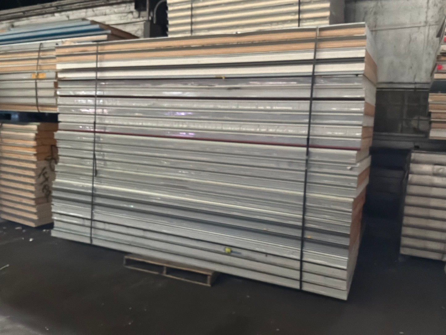 Lot of 23 Used 12’ Tongue In Groove Panels 4” Thick