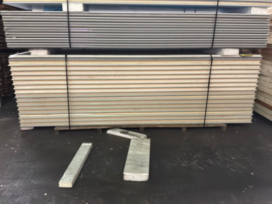 Lot of 16 Scratch and Dent New 3” Thick 14’ Tongue In Groove Panels