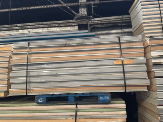 Lot of 9 Used 7’ 6” Tongue In Groove Panels 4” Thick