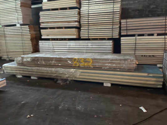 Lot of 8 4” Thick Tongue In Groove Panels 14’ to 20’