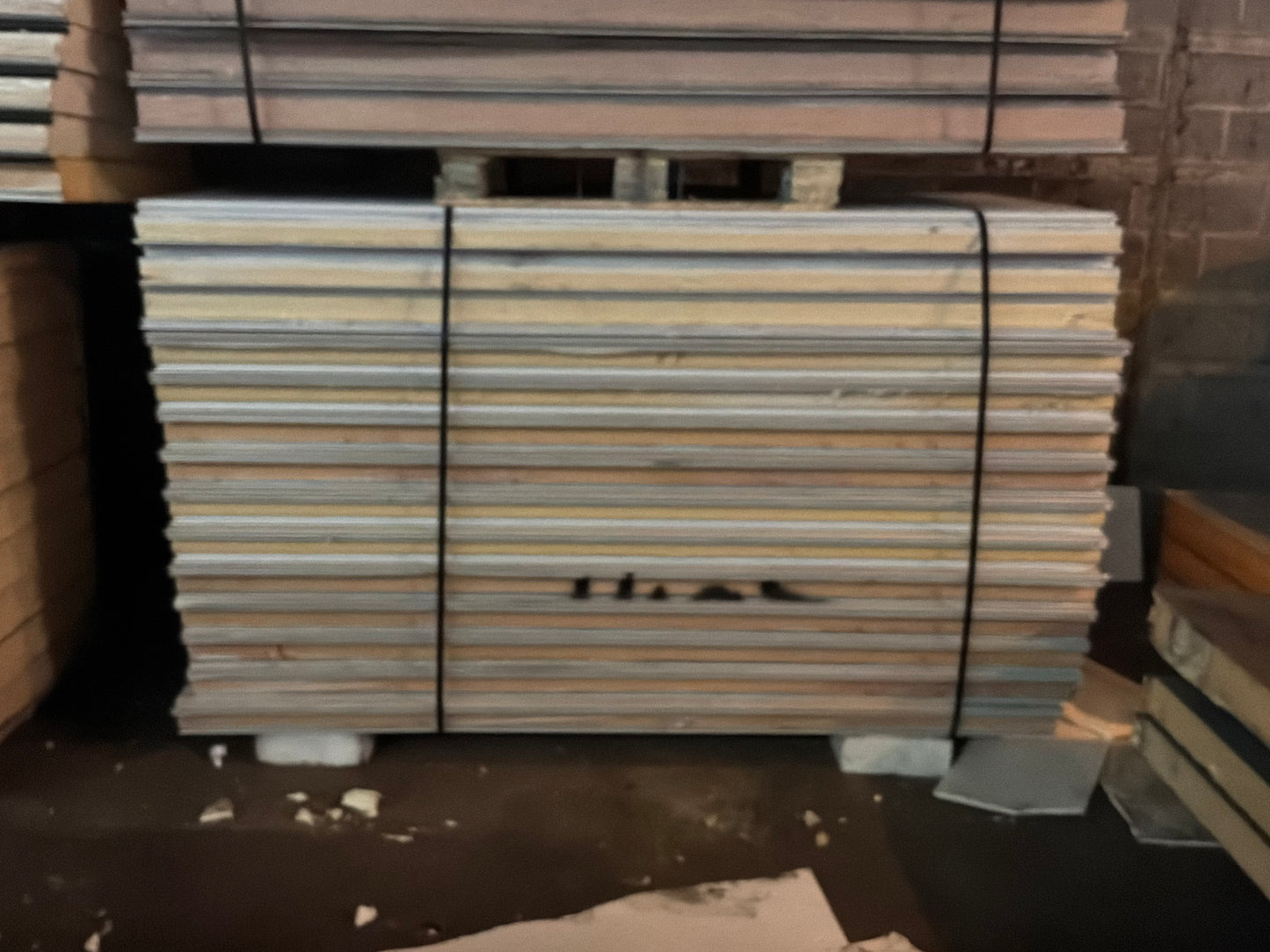 Lot of 14 Used 8’ White Tongue In Groove Panels 4” Thick