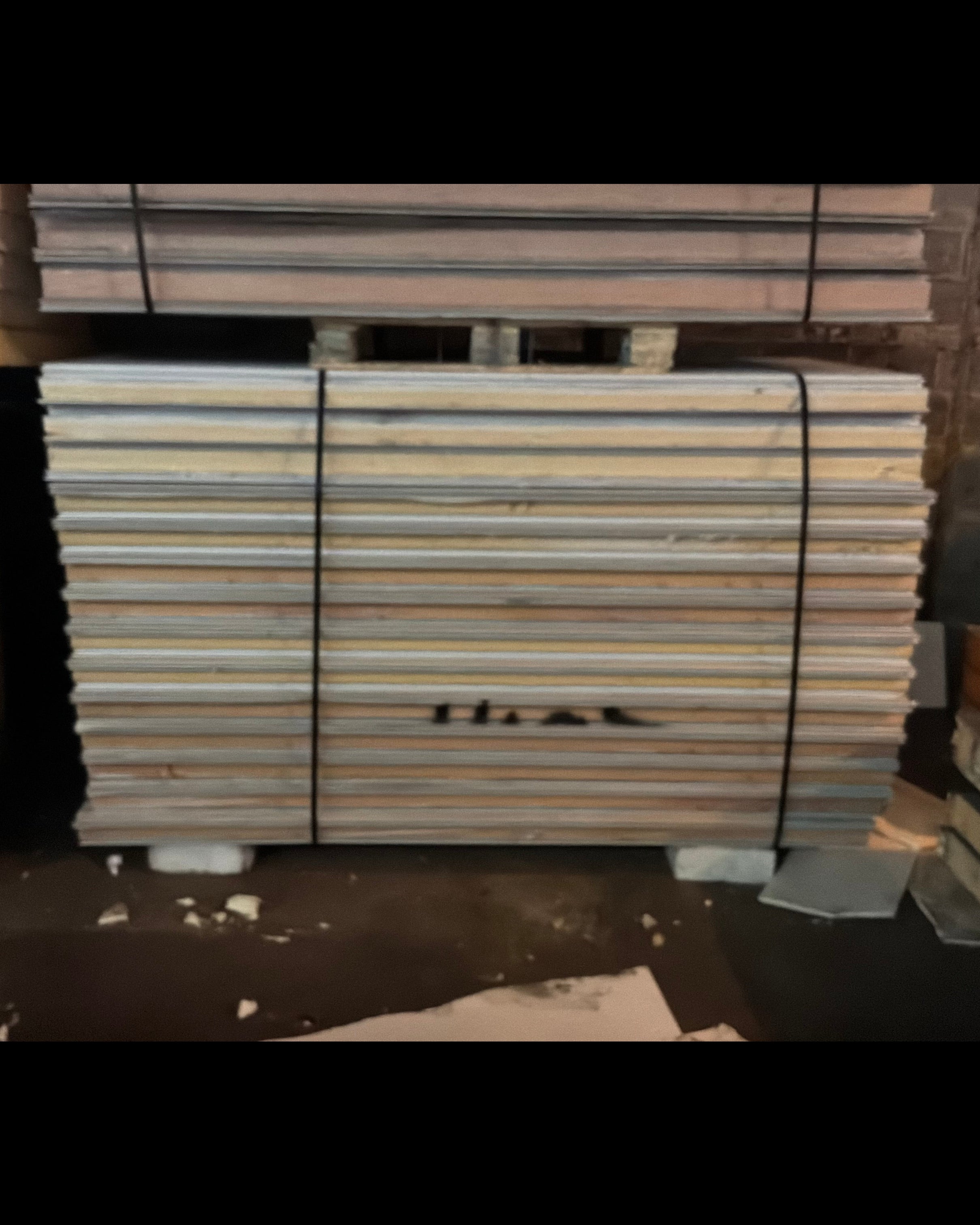 Lot of 14 Used 8’ White Tongue In Groove Panels 4” Thick