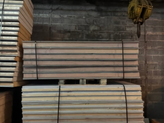 Lot of 6 Used 5” Thick 8’ Tongue In Groove Panels