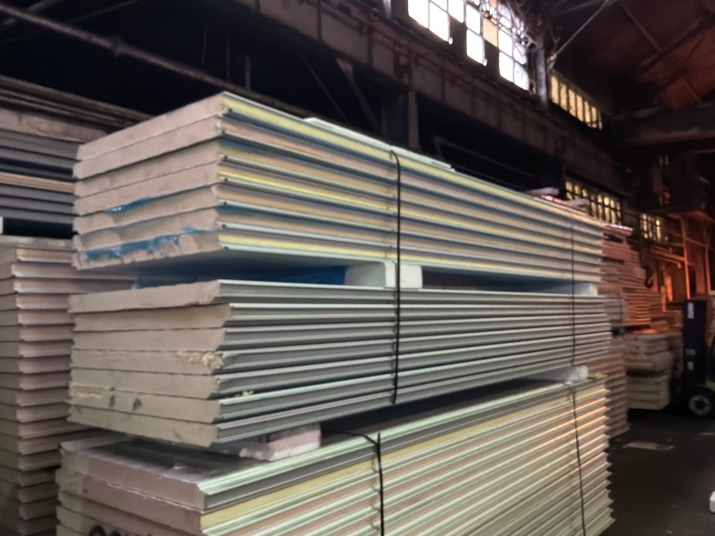 Lot of 21 3” Thick 14’ Tongue In Groove Panels