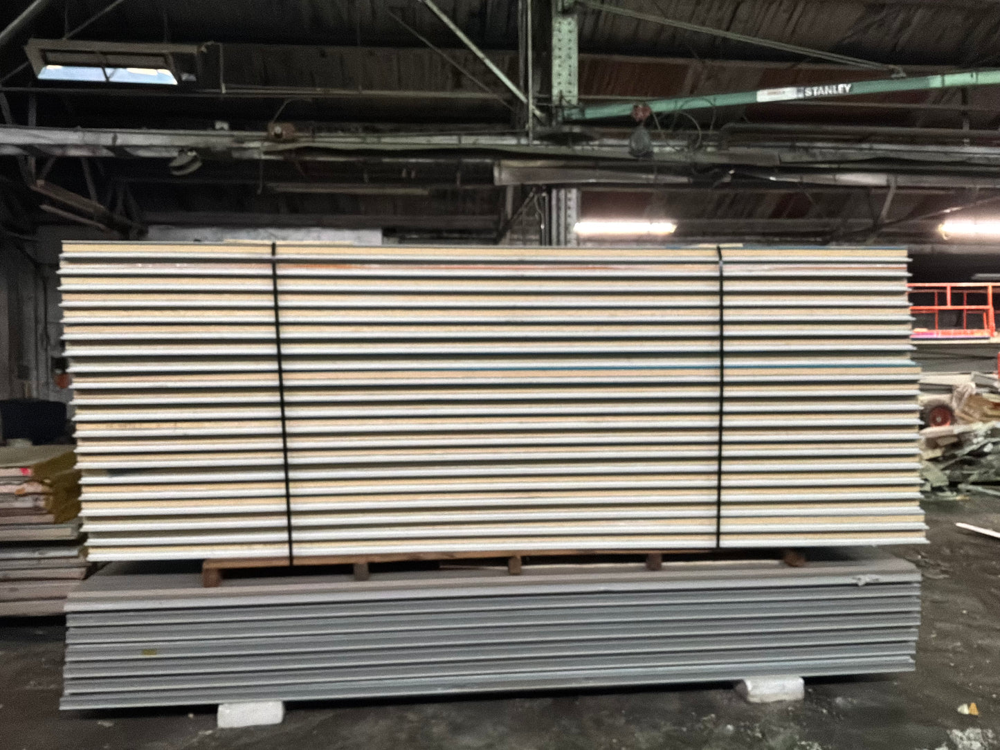 Lot of 20 3” Thick 14’ White Tongue In Groove Panels