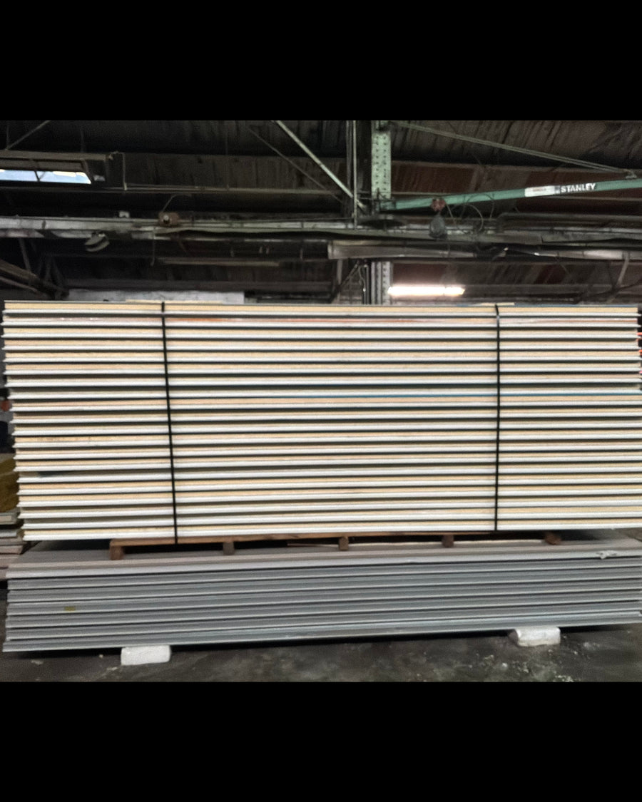 Lot of 20 3” Thick 14’ White Tongue In Groove Panels